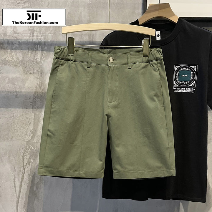 Semi-elastic Waist Breathable Shorts