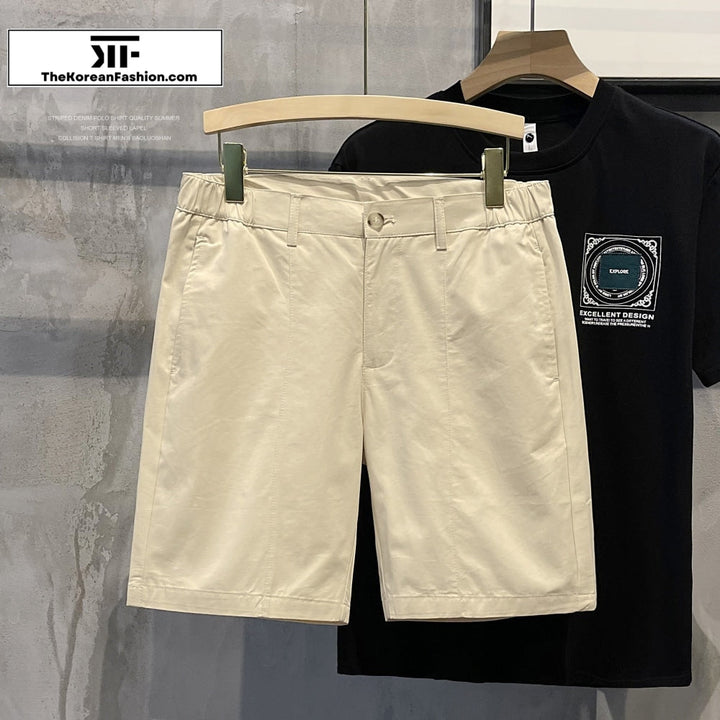 Semi-elastic Waist Breathable Shorts