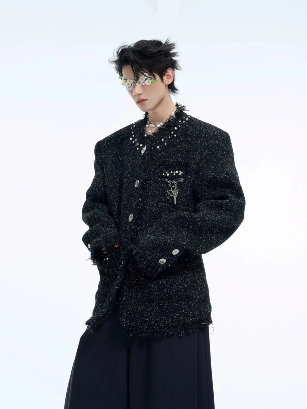 Sequined Tweed Jacket