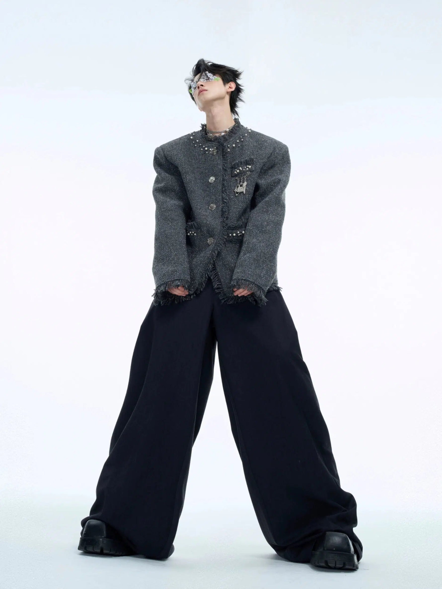 Sequined Tweed Jacket