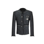 Sequined Tweed Jacket