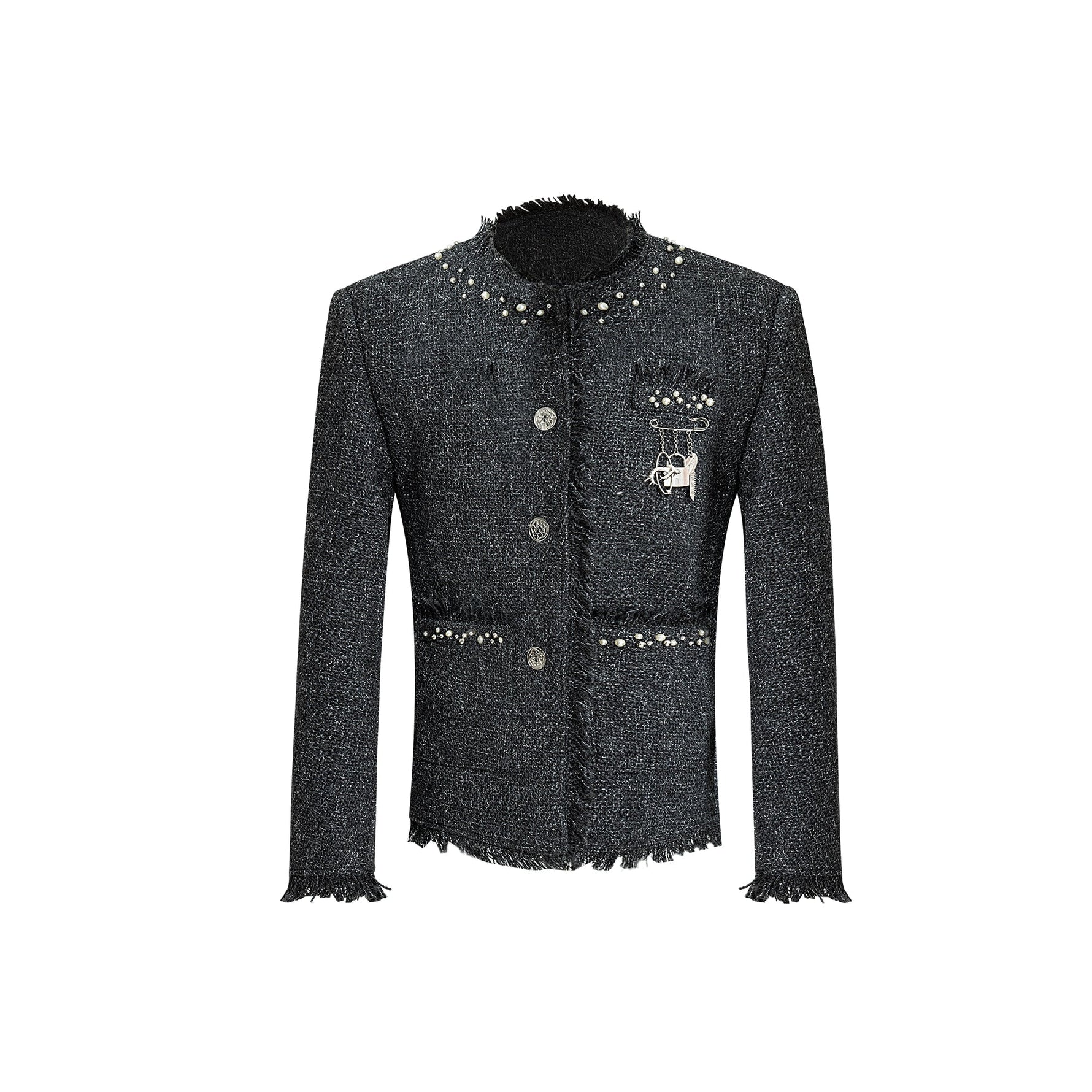 Sequined Tweed Jacket