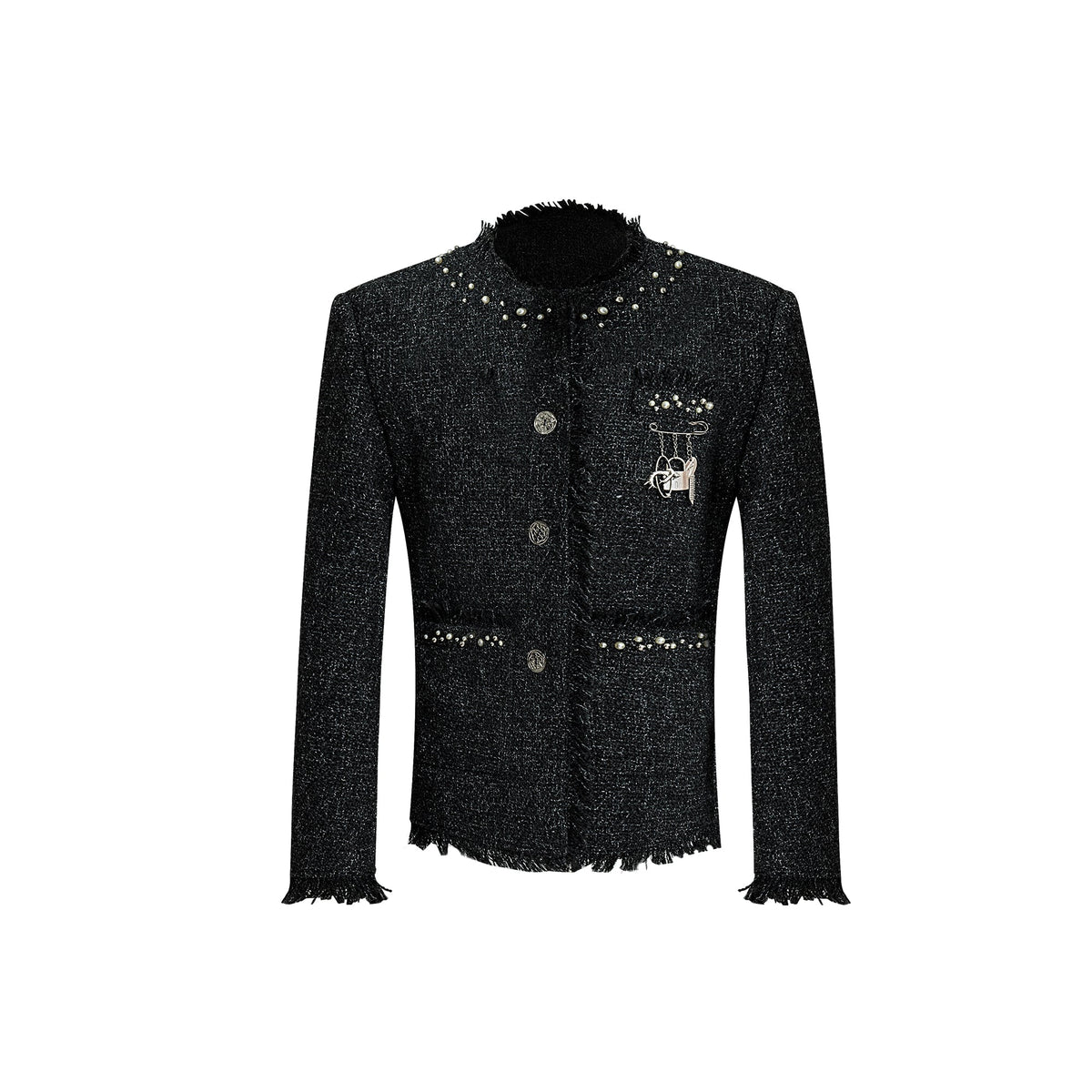Sequined Tweed Jacket