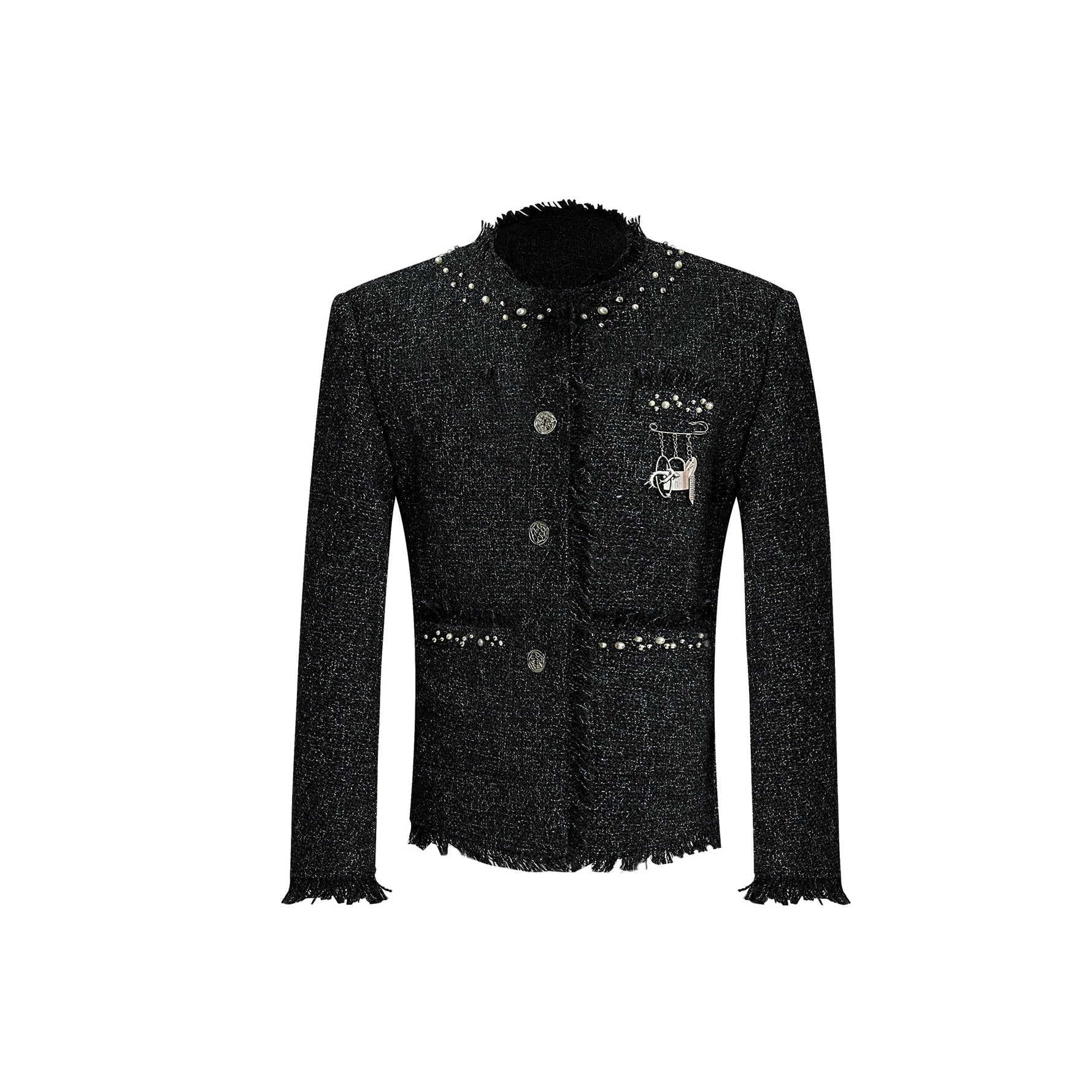 Sequined Tweed Jacket