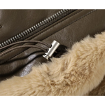 Shearling-Lined Leather Jacket
