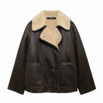 Shearling Lined Pockets Jacket