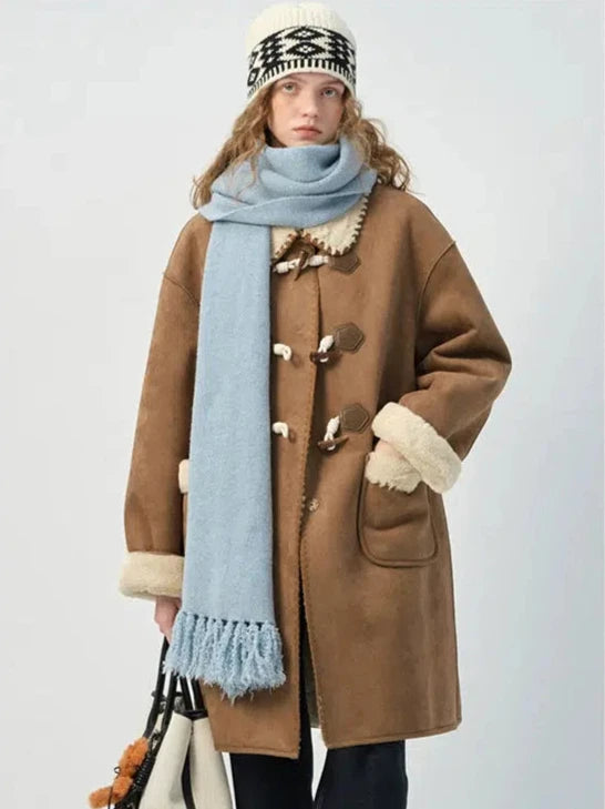 Shearling-Lined Toggle Coat