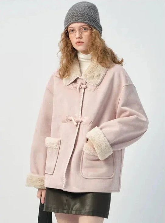 Shearling-Lined Toggle Coat