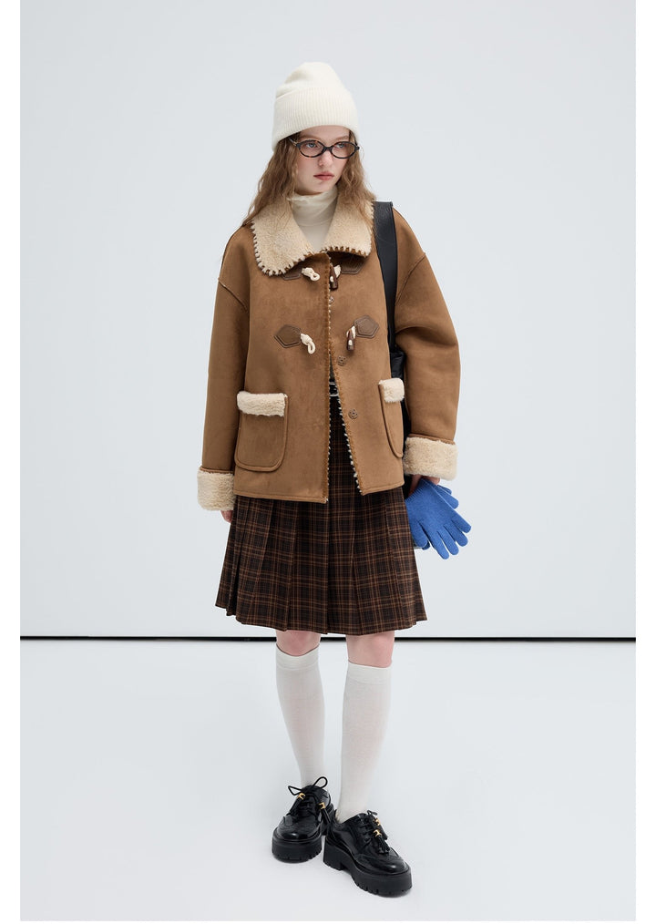 Shearling-Lined Toggle Coat