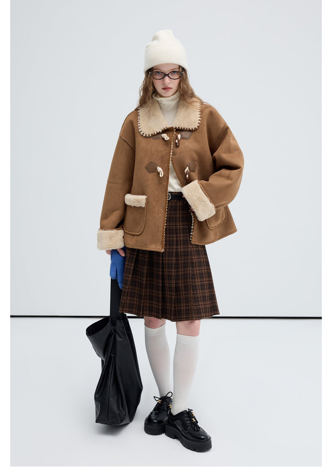 Shearling-Lined Toggle Coat