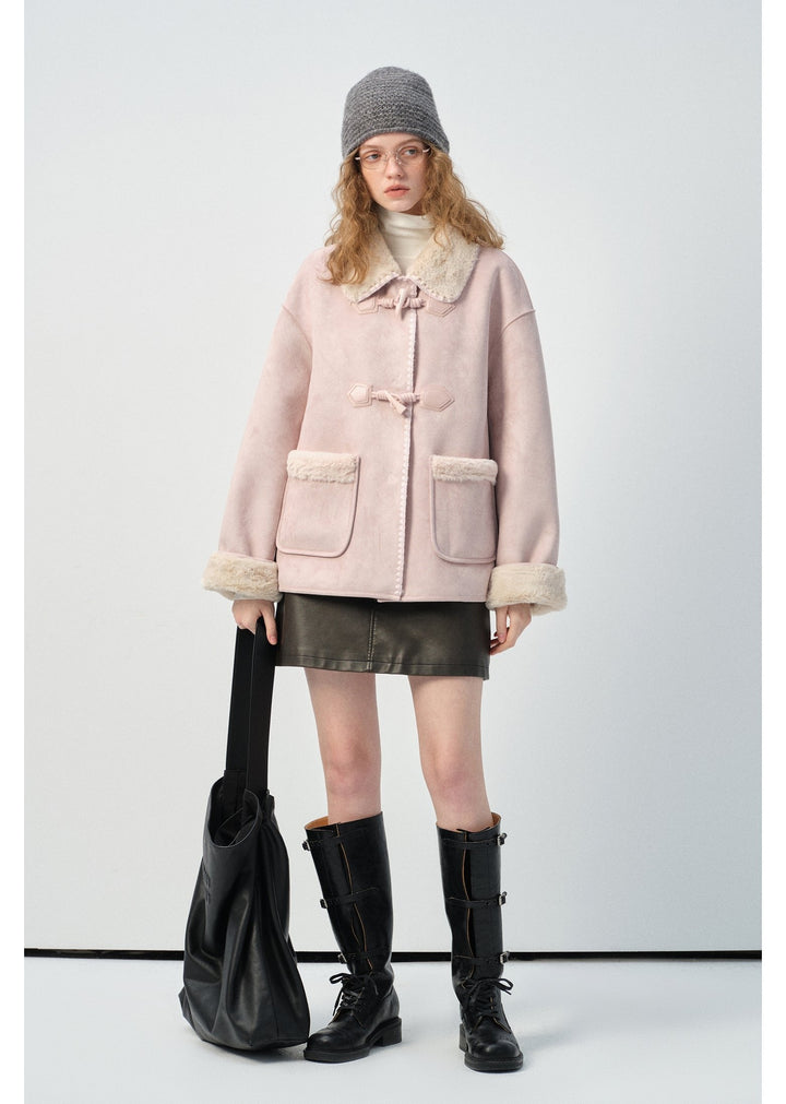 Shearling-Lined Toggle Coat