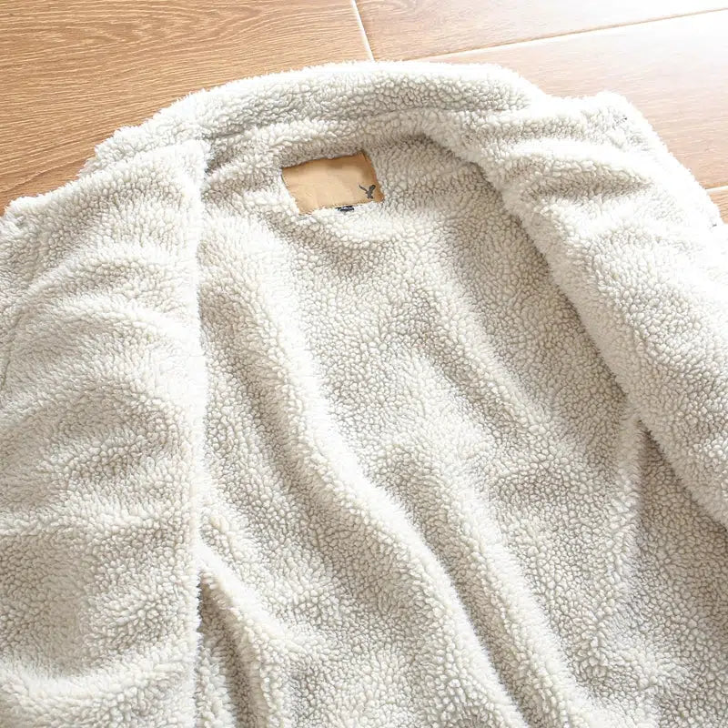 Sherpa Fleece Sleeveless Denim Jacket Vest