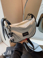 Shiny Textured Crossbody Bag