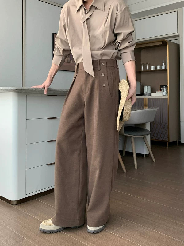 Loose Fit Wide Leg Casual Pants 2