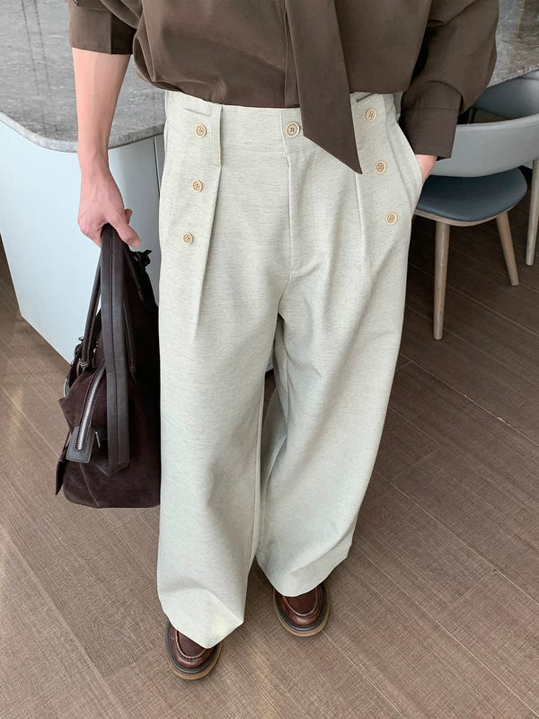 Loose Fit Wide Leg Casual Pants 4