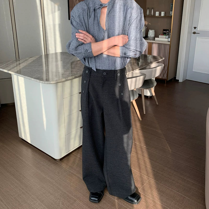 6196366735521,6196366735522,6196366735523,6196366735524, Loose Fit Wide Leg Casual Pants