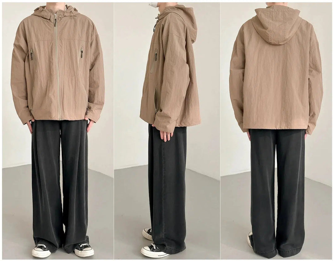 Short Hooded Casual Oversize Jacket