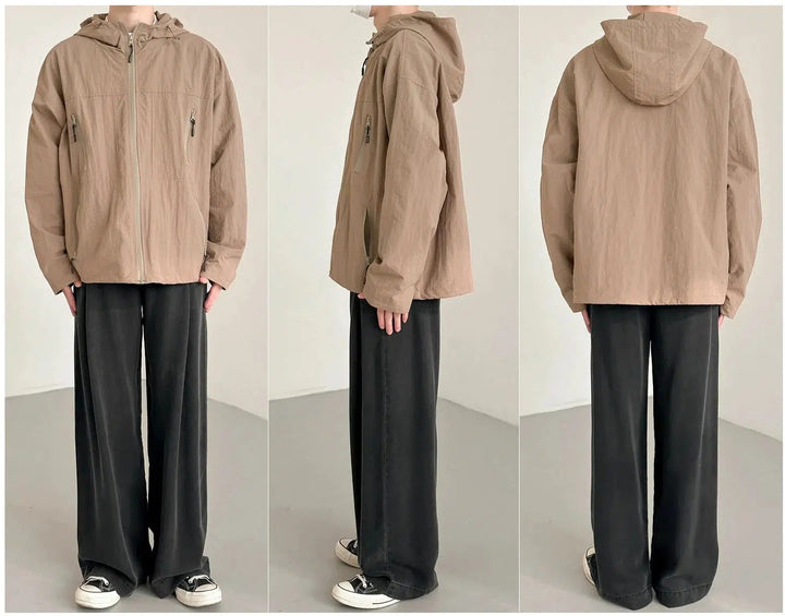 Short Hooded Casual Oversize Jacket