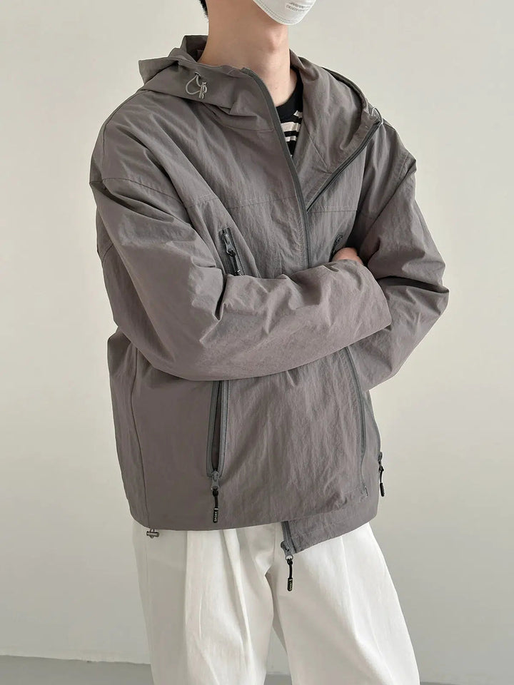 Short Hooded Casual Oversize Jacket
