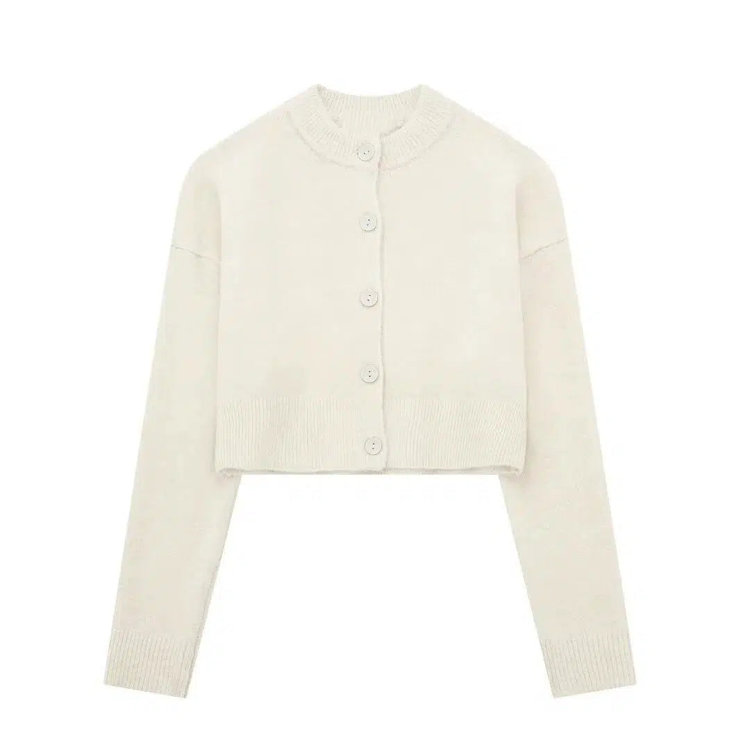 Short Knitted Cardigan Jacket