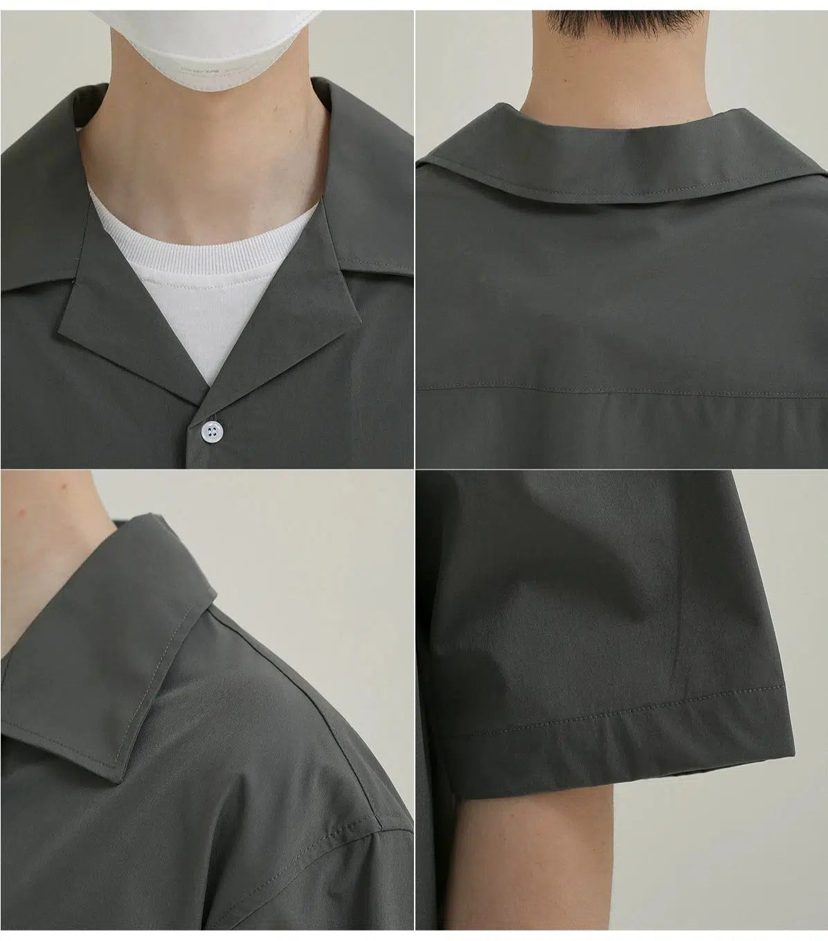 Short Sleeve Button-Down Shirt with Pocket