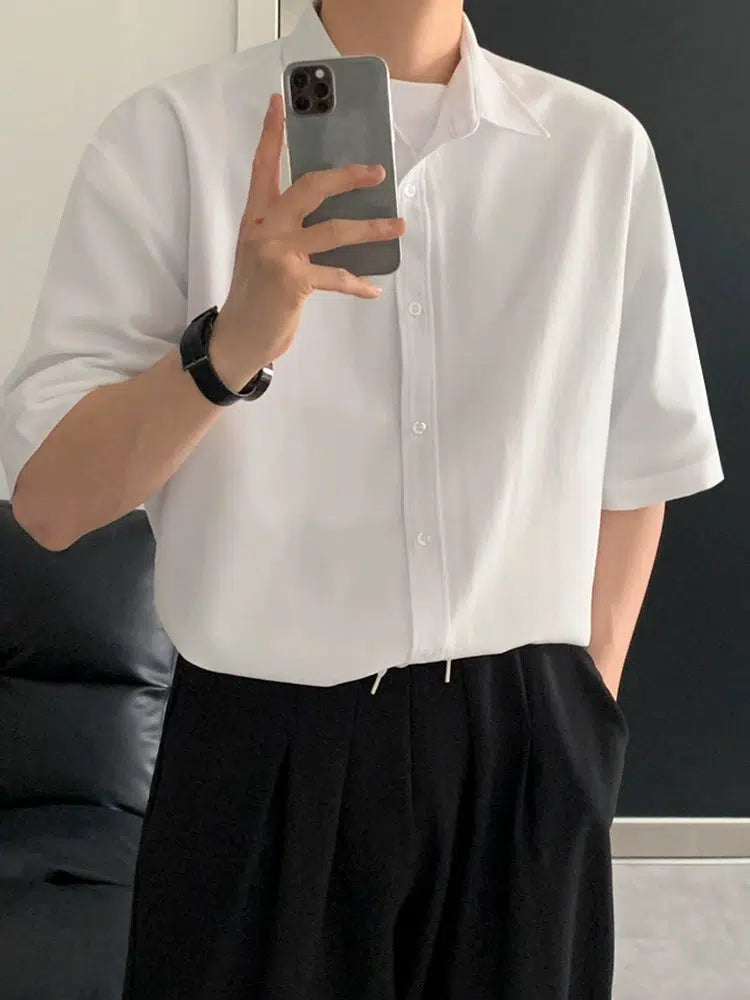 Short-Sleeve Button-Up Shirt