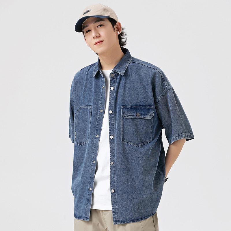 Short Sleeve Denim Shirt