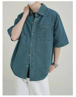 Short Sleeve Denim Shirt