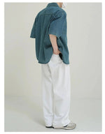 Short Sleeve Denim Shirt