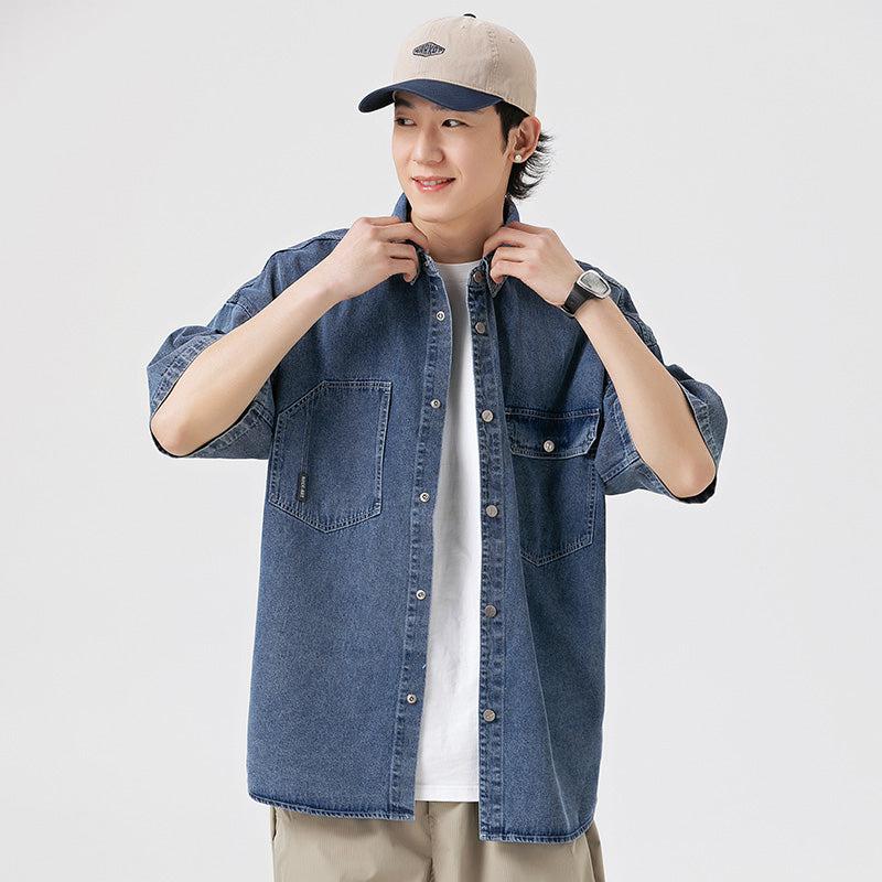 Short Sleeve Denim Shirt