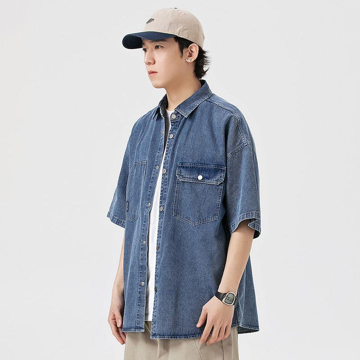 Short Sleeve Denim Shirt