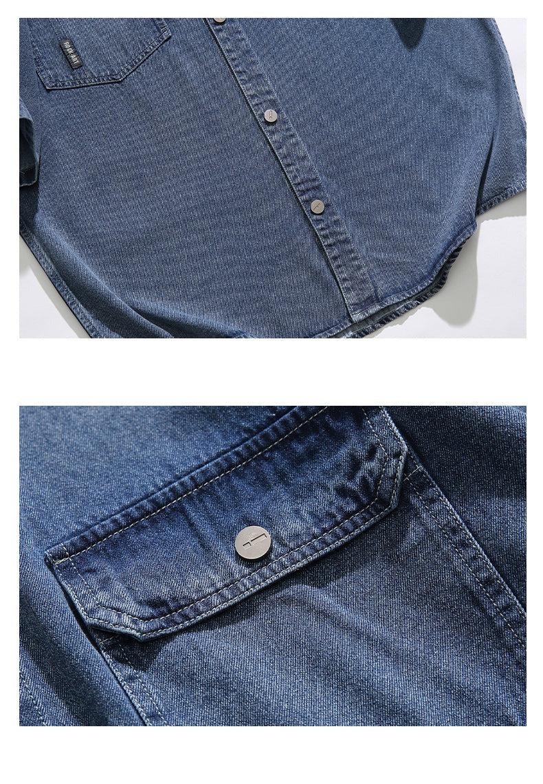 Short Sleeve Denim Shirt