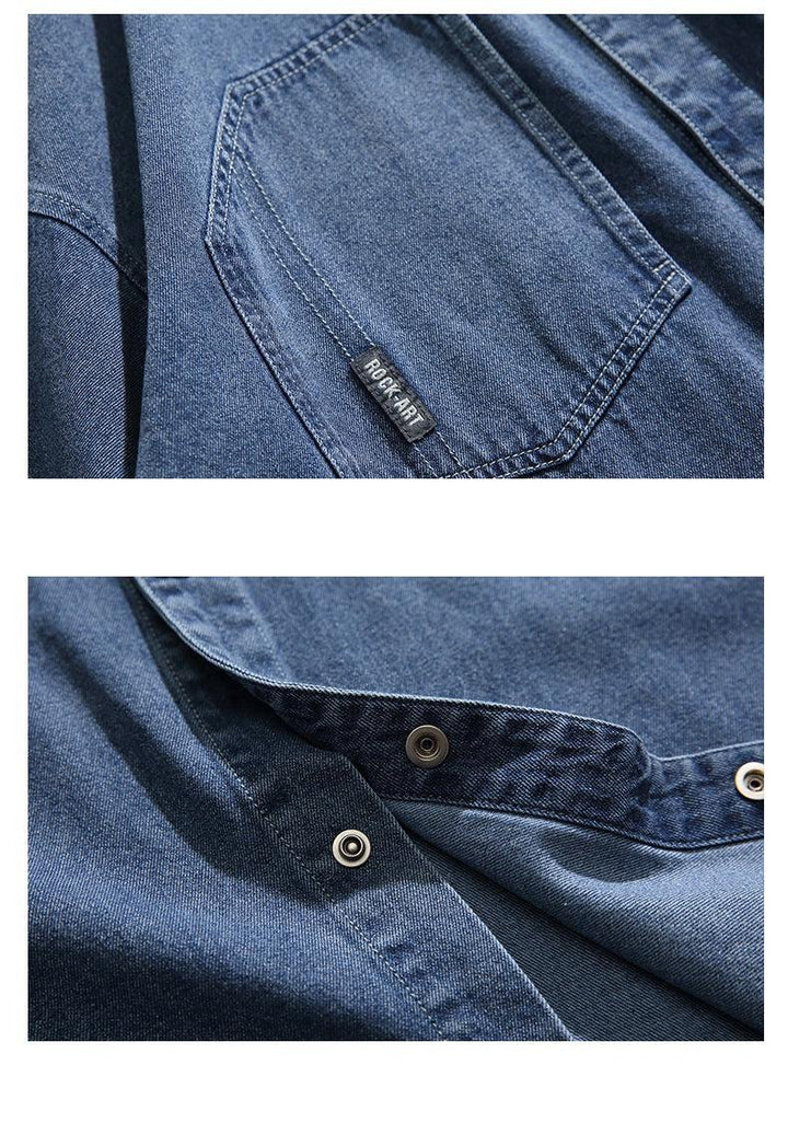 Short Sleeve Denim Shirt