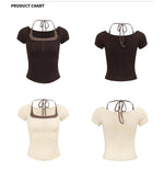 Short Sleeve Henley Pullover with Contrast Trim