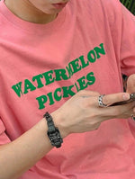 Short Sleeve Letter Printed T-shirt