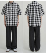 Short-Sleeve Plaid Shirt