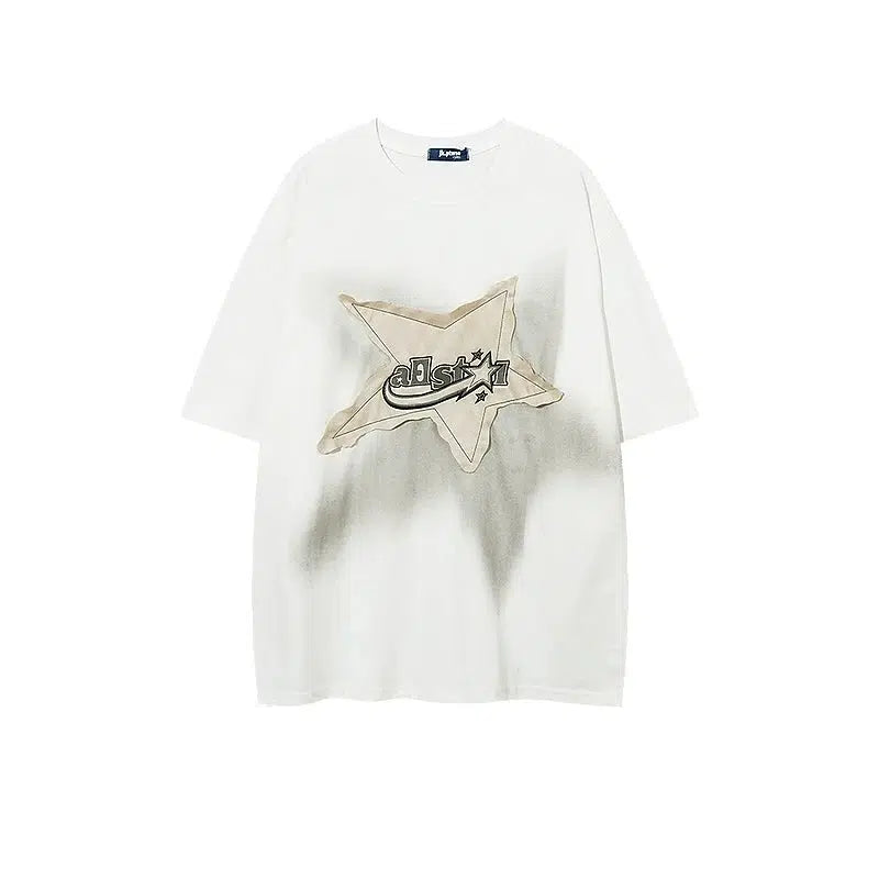 Short Sleeve Star Patch T-shirt