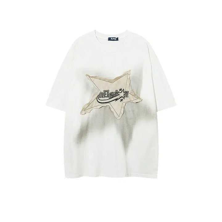 Short Sleeve Star Patch T-shirt