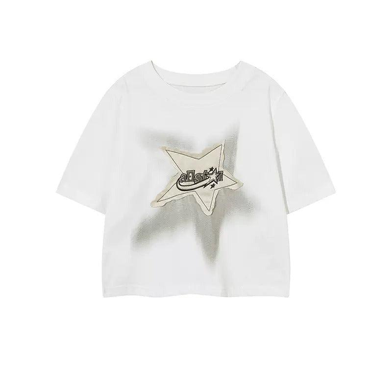 Short Sleeve Star Patch T-shirt