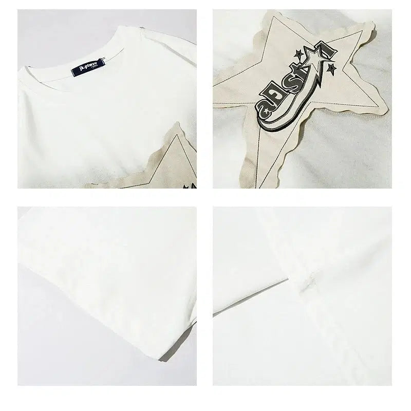 Short Sleeve Star Patch T-shirt