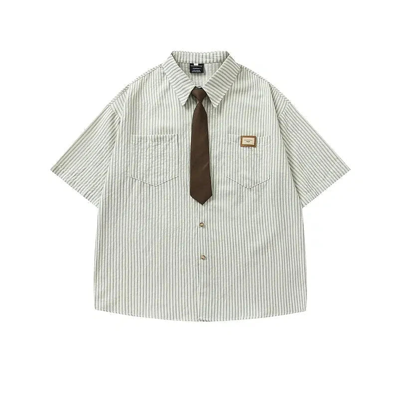 Short Sleeve Striped Shirt