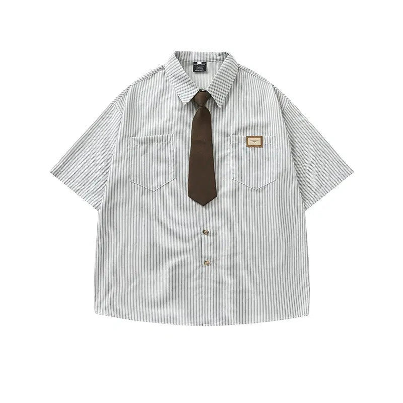 Short Sleeve Striped Shirt