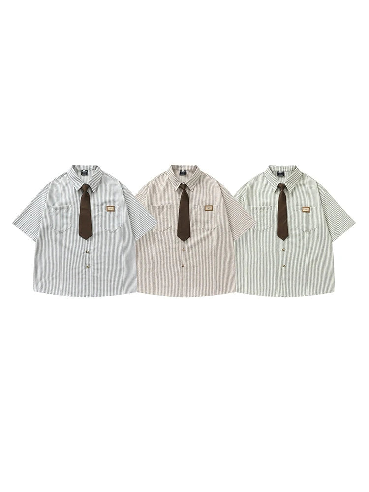 Short Sleeve Striped Shirt