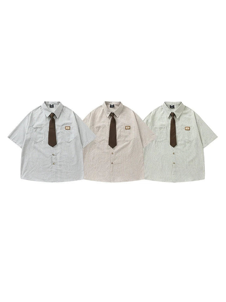 Short Sleeve Striped Shirt