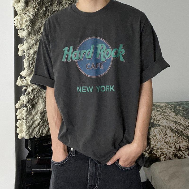 Short Sleeve Vintage Print T-shirt