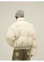 Short Stand Collar Puffer Jacket