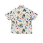 Short-sleeved Floral Beach Shirt