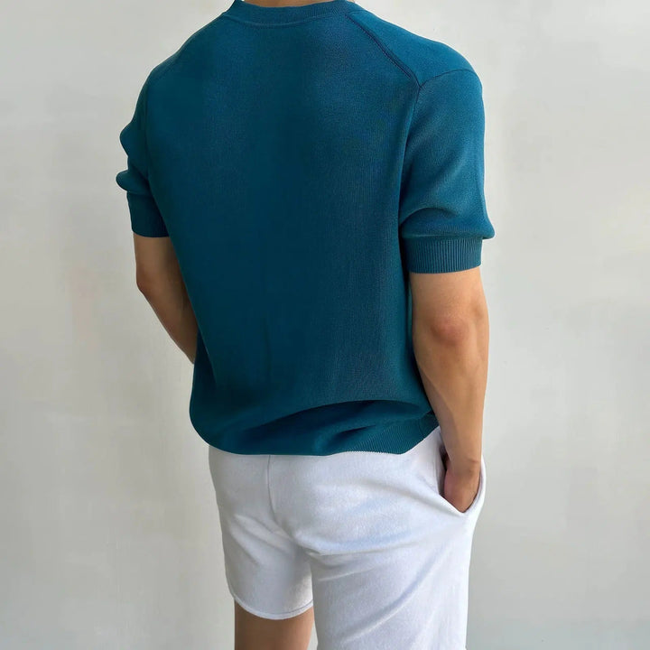 Short-sleeved Knitted Cardigan