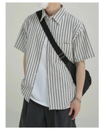 Short-sleeved Striped Shirt
