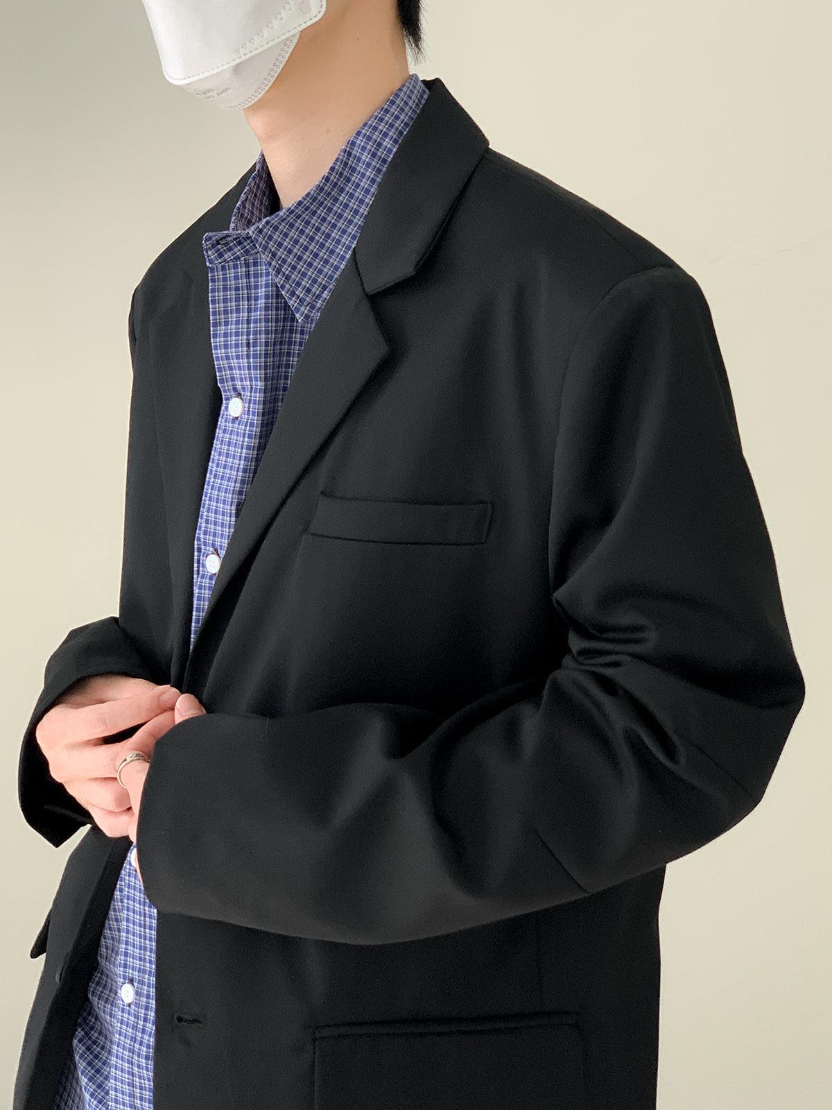 Shoulder Pads Black Blazer